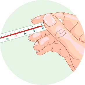 Повышение температуры тела до 40 °С